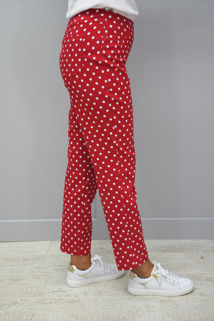 Robell Marie Red Petite Trousers