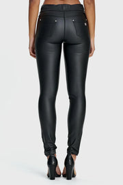 Freddy Black Super high Waist WR.UP Shaping Trousers In Faux Leather- WRUP2HHC006PREC N