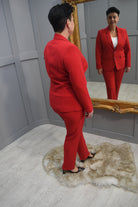 4683 Avalon Red Blazer Jacket With Buttons - Dolores 303