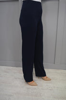 4697 Tia Navy Palazzo Style Trousers -71179 7093 6903