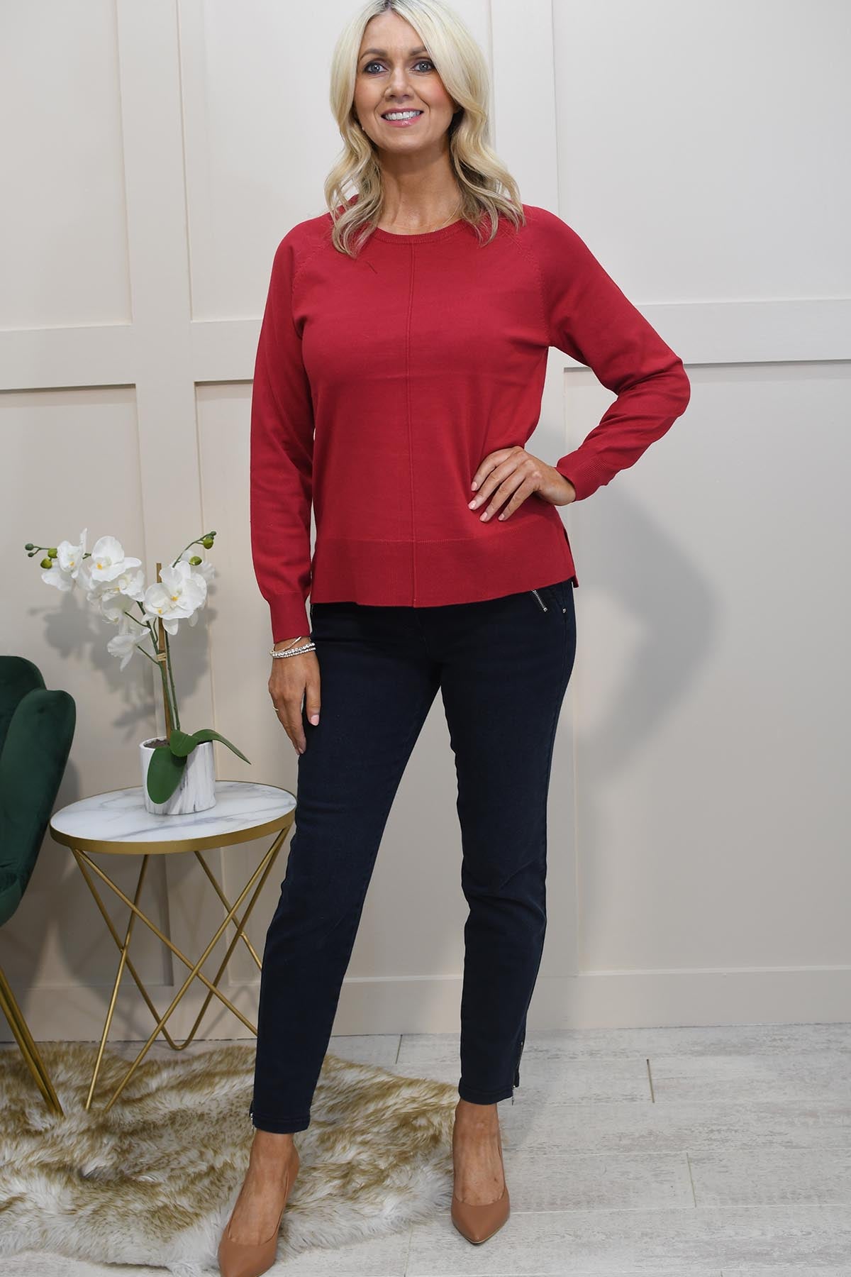 Cherry red jumper deals