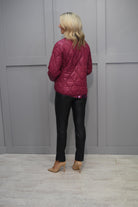 4815 Rabe Burgundy Padded Jacket With Pocket Detail - 213821 1293