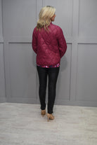 4815 Rabe Burgundy Padded Jacket With Pocket Detail - 213821 1293