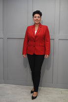 4966 Avalon Red Tweed Blazer- Dolores B 327