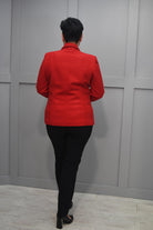 4966 Avalon Red Tweed Blazer- Dolores B 327