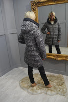 4994 Betty Barclay Black & Leopard Print Reversible Coat With Hood-7572/1565 9045