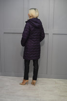 5014 Etage Deep Plum Padded Coat With Detachable Hood-1615 1408 764