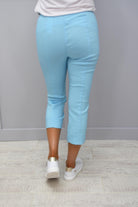 Robell Rose 07 Cropped Trousers Turquoise 170 - 51636 5499