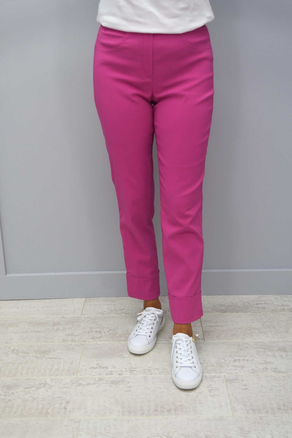 Lounge Trouser Cerise Pink Linen – Desmond & Dempsey