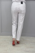 Robell Full Length Bella White Trousers - 51559 5499 10