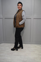 Cro Bronze Padded Gilet With Black Zip - 1128 1284 562