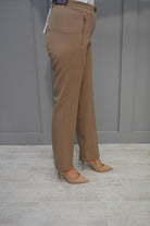 Zerres Jane Camel Trouser With Front Zips - 04649 995 24