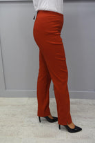 Robell Marie Burnt Orange Full Length Trousers - 51412 5499 360