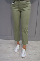 Zerres Gina Light Green Denim Soft Crop Jeans - 04207 572 034