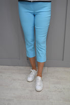 Robell Rose 07 Cropped Trousers Aqua Blue - 51636 5499 750