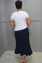 Avalon Navy Long Aline Skirt - Panel 58