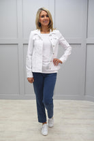 Robell White Happy Jacket - 57609 5499 10