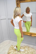 Robell Bella Lime Green Trousers - 51568 5499 810