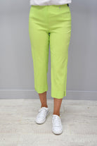 Robell Marie Lime Green Cropped Trousers - 51576 5499 810