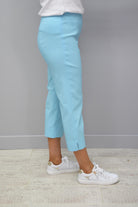 Robell Marie Cropped Trousers Turquoise- 51576 5499 170