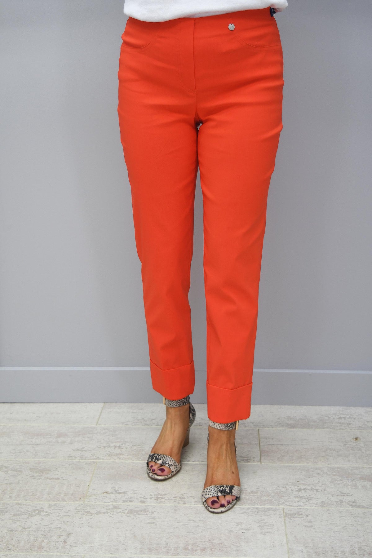 Clogger Zero Light and Cool Women's Chainsaw Pants in Hi Vis Orange