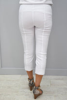 Robell Rose 07 Cropped Trousers White 10 - 51636 5499