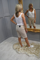 Robell Beige Shorts Bella 04 - 52665 5499 14