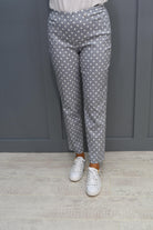 Robell Bella 09 Grey Spot Trousers - 51560 54570 910